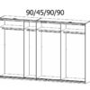 Dulap cu sincronizare usi glisante 03676 - imagine 2