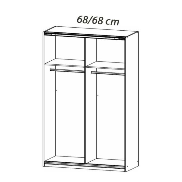 Dulap cu 2 usi glisante 06768 - imagine 2
