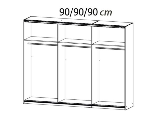 Dulap cu 2 usi glisante 06502 - imagine 2