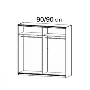 Dulap cu 2 usi glisante 01370