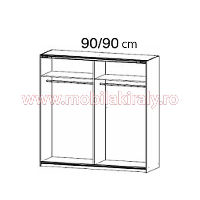 Dulap 2 usi glisante 07470 - imagine 2