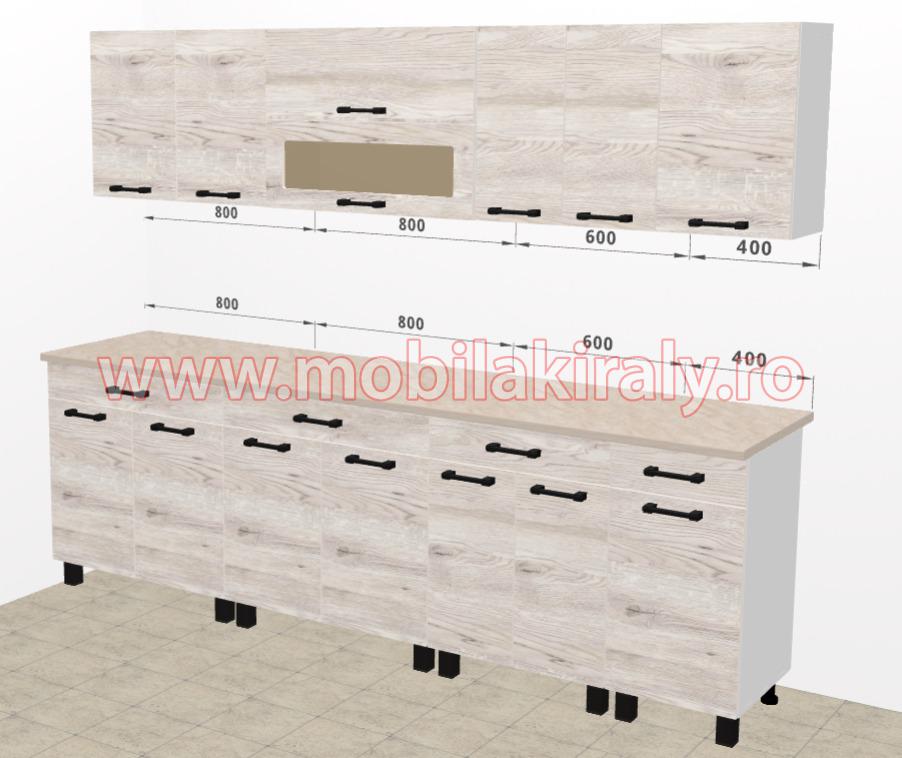 Mobila de bucatarie B589 (260 cm)