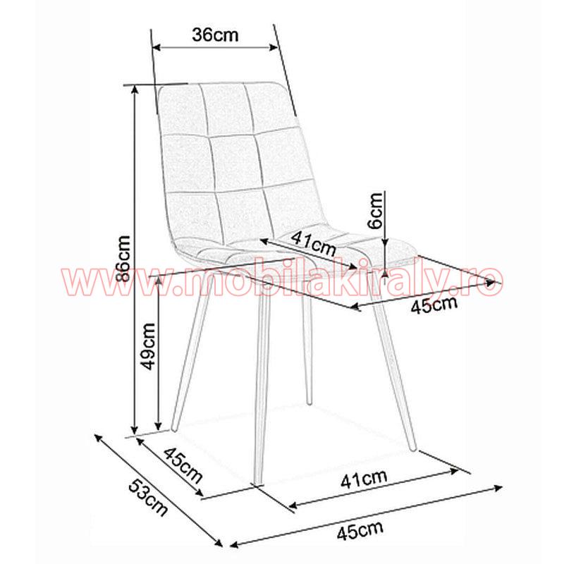Scaun tapitat 012374 - imagine 3
