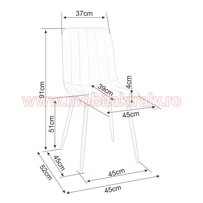 Scaun tapitat 09908 - imagine 2