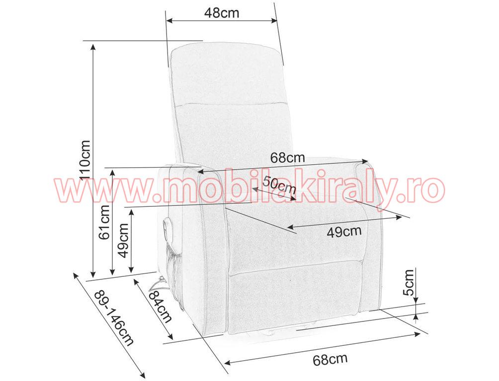 Fotoliu recliner electric 010039 - imagine 8
