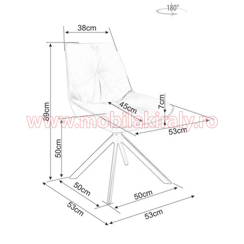 Scaun tapitat 010140 - imagine 3
