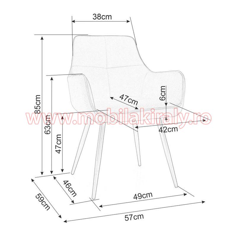 Scaun tapitat 010141 - imagine 3