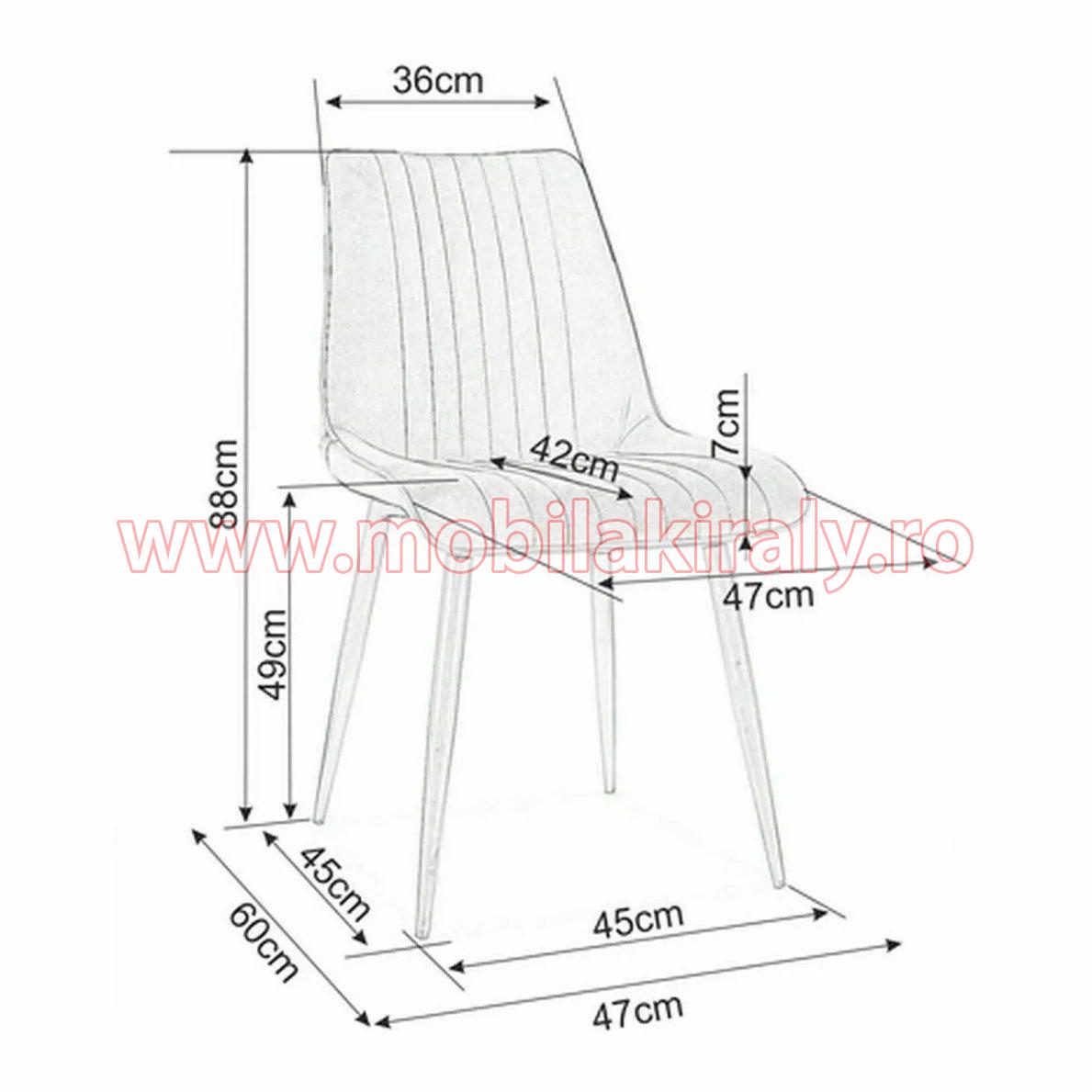 Scaun tapitat 010144 - imagine 2