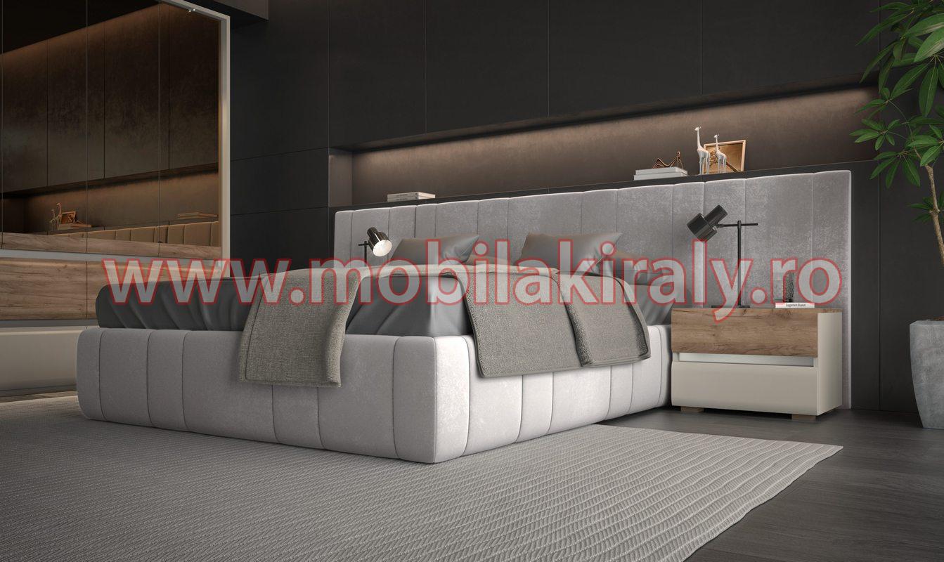 Pat tapitat cu 2 noptiere 010218 - imagine 4