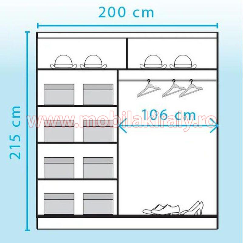Dulap cu 2 usi glisante 010321 - imagine 4