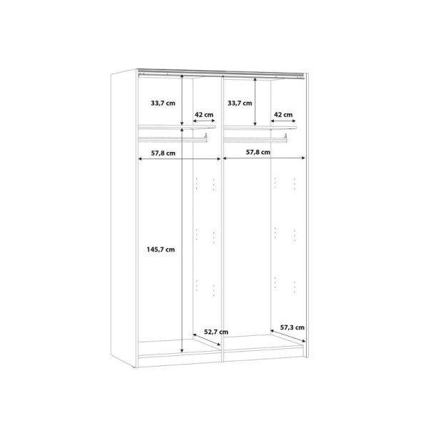 Dulap cu 2 usi glisante 010257 - imagine 5