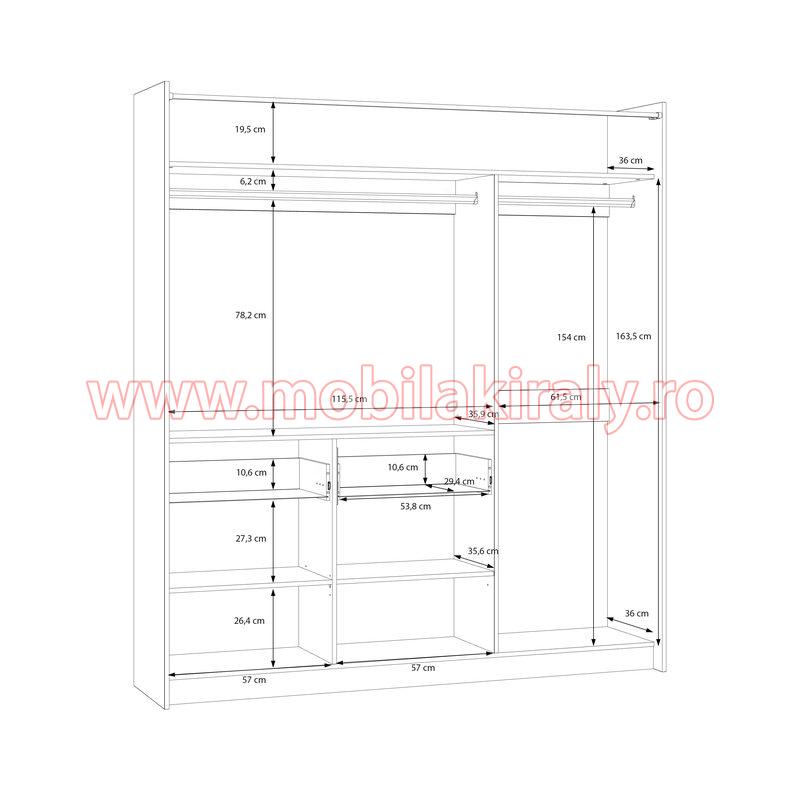 Dulap cu perdea 010260 - imagine 8