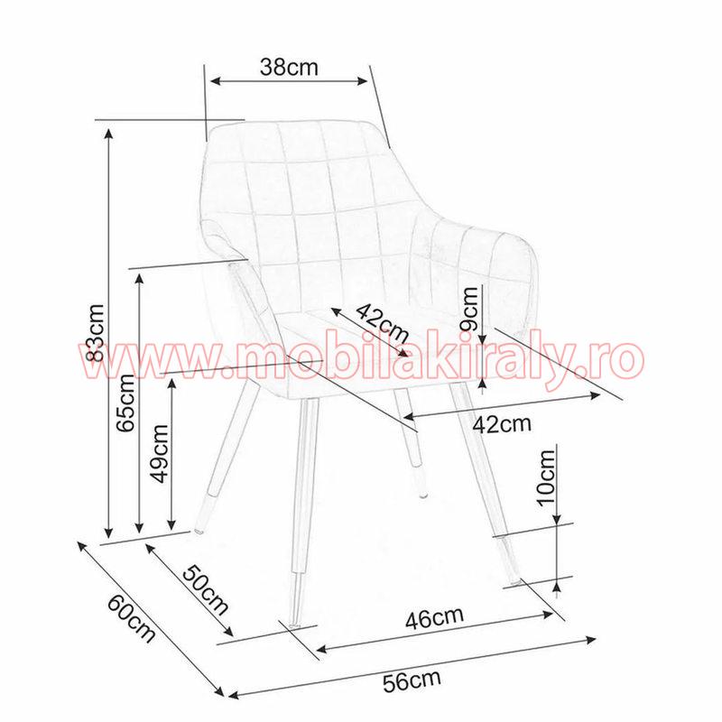 Scaun tapitat 012375 - imagine 3