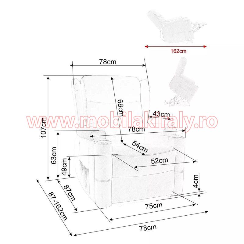 Fotoliu recliner electric 014074 - imagine 9