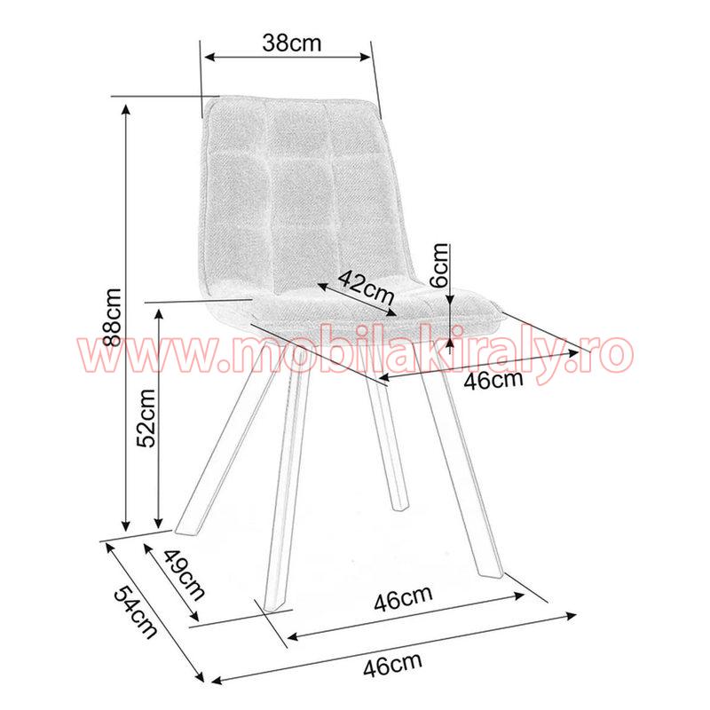 Scaun tapitat 014840 - imagine 4
