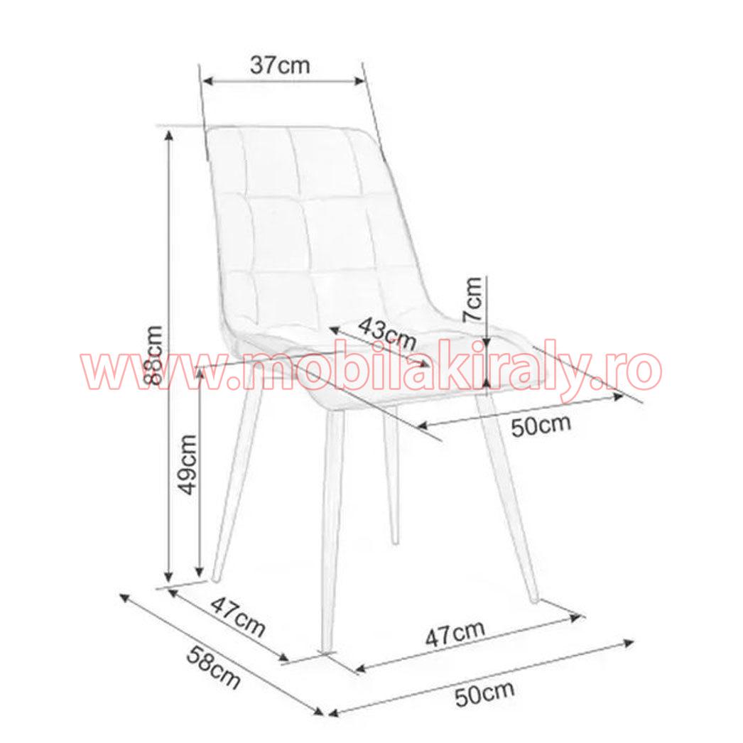 Scaun tapitat 014837 - imagine 4