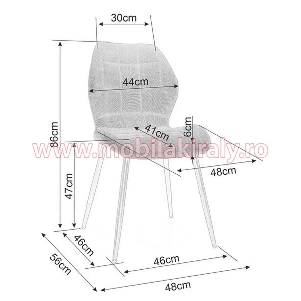 Scaun tapitat 014841 - imagine 3