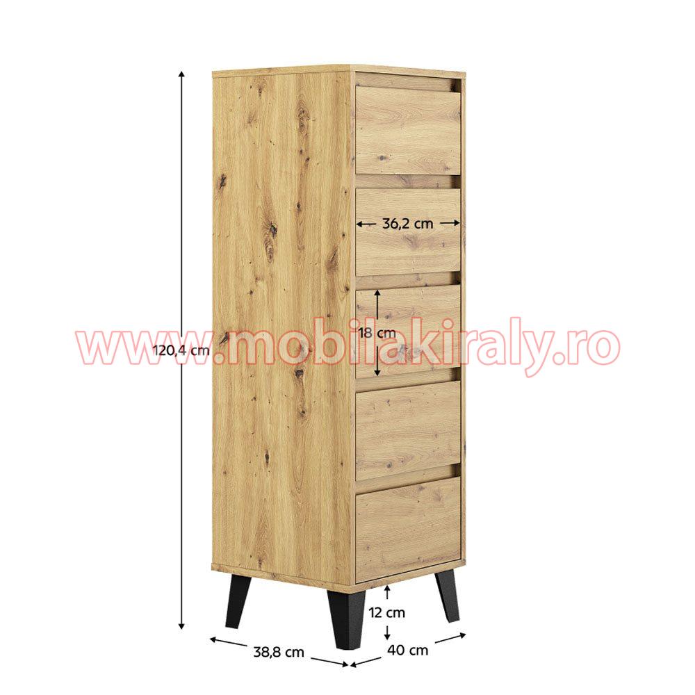 Comoda cu 5 sertare 015090 - imagine 3