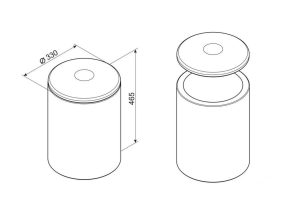 Taburet rotund 015095