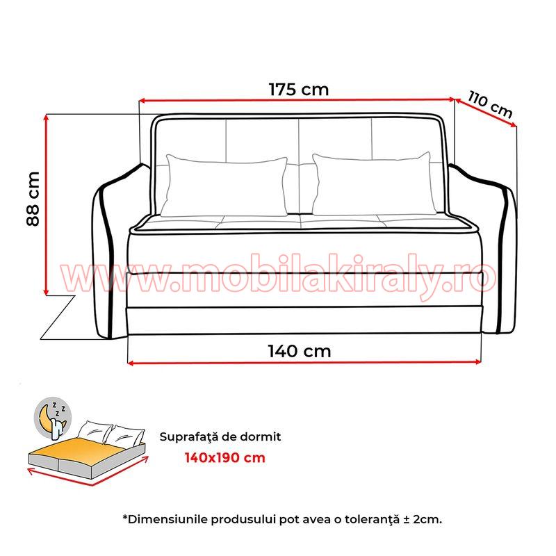 Canapea extensibila 015388 - imagine 5