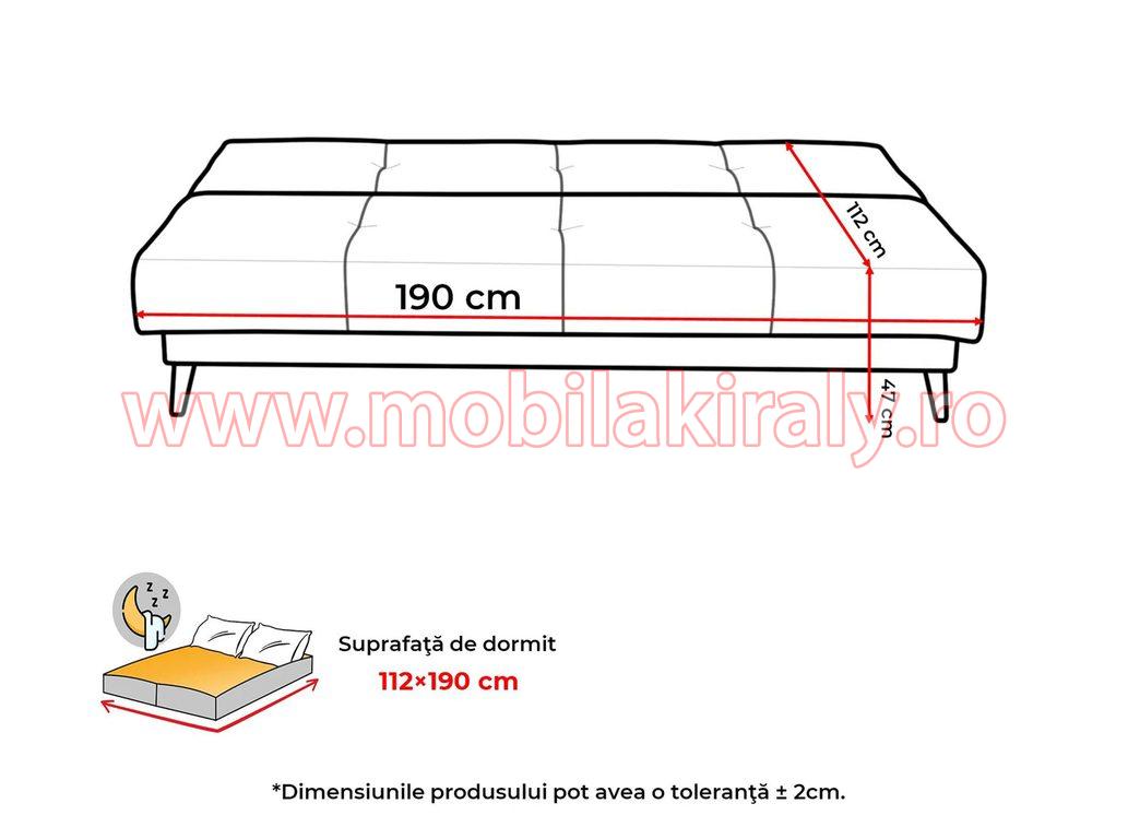 Canapea exensibila 015384 - imagine 8