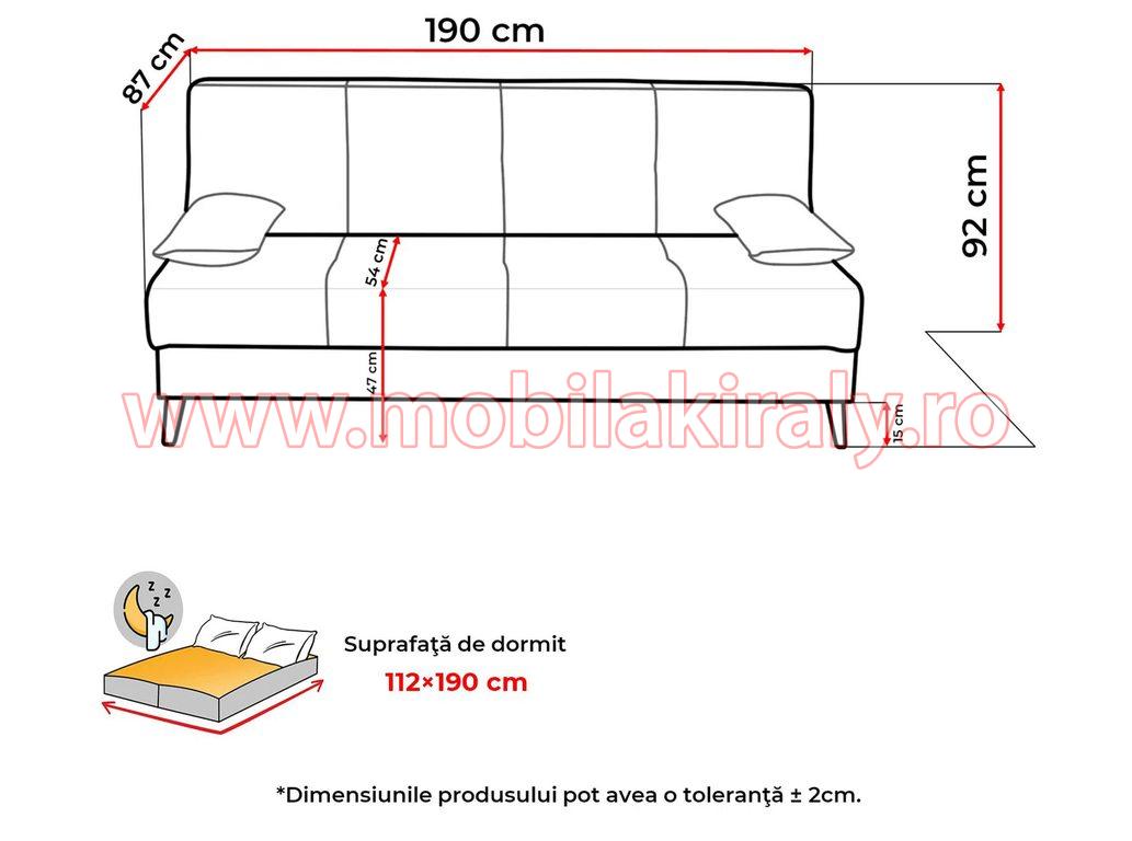 Canapea exensibila 015384 - imagine 7