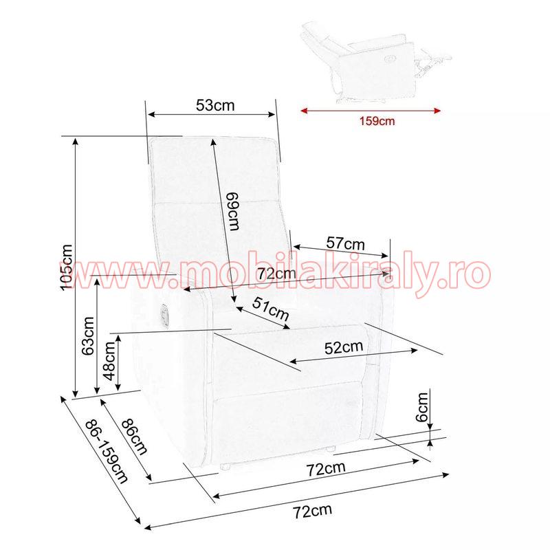 Fotoliu recliner 015752 - imagine 6