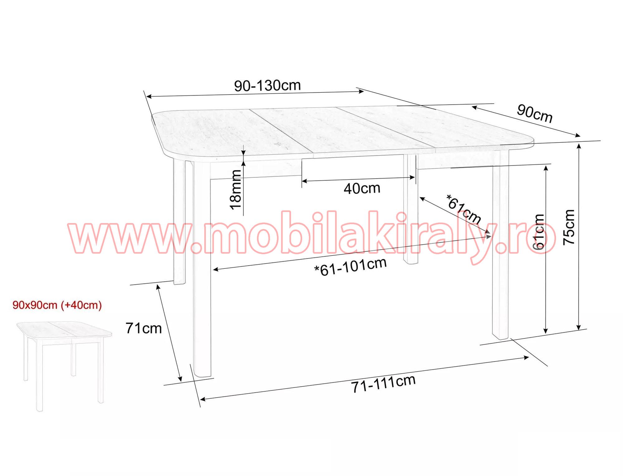 Masa extensibila 015742 - imagine 5