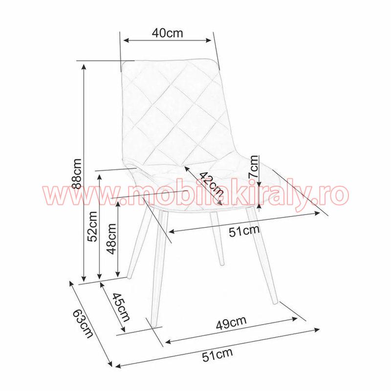 Scaun tapitat 015756 - imagine 2