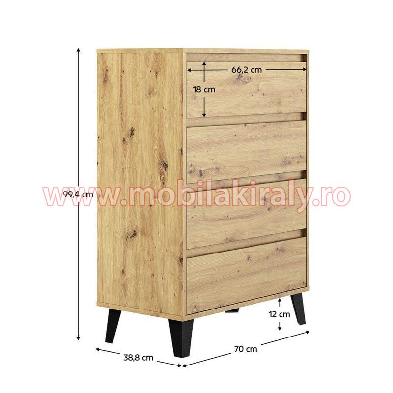 Comoda cu 4 sertare 016197 - imagine 3