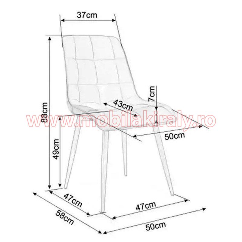 Scaun tapitat 016352 - imagine 4