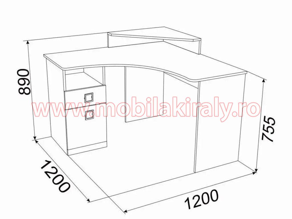 Birou pe colt 016682 - imagine 2