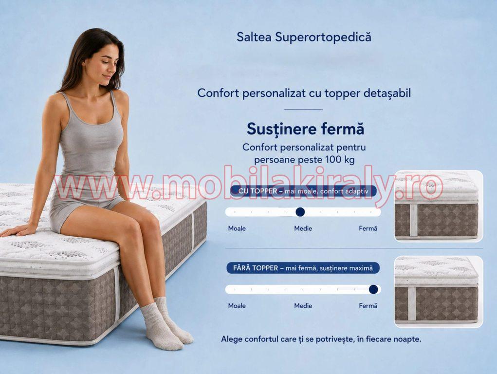 Saltea cu topper detasabil 016750 - imagine 4