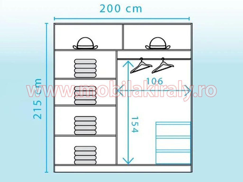 Dulap cu 2 usi glisante 016994 - imagine 2