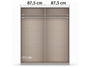 Dulap cu 2 usi glisante 017001