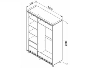 Dulap 2 usi glisante 016891