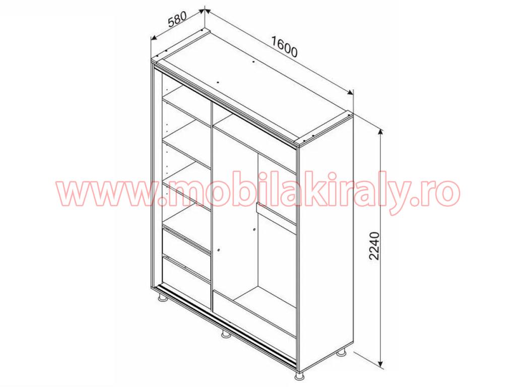 Dulap 2 usi glisante 016891 - imagine 2