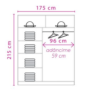 Dulap cu 2 usi glisante 016991
