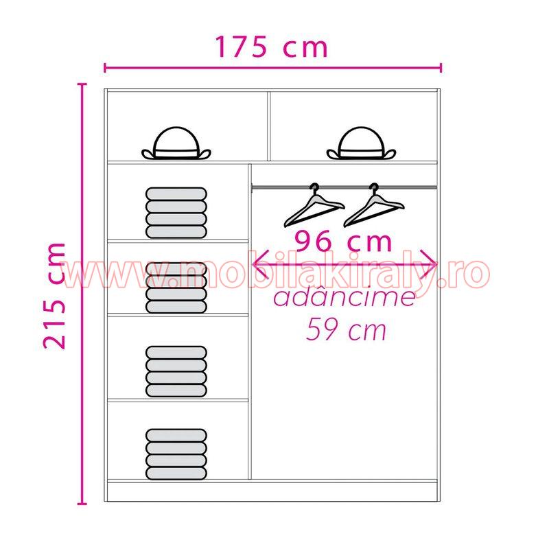 Dulap cu 2 usi glisante 016991 - imagine 2