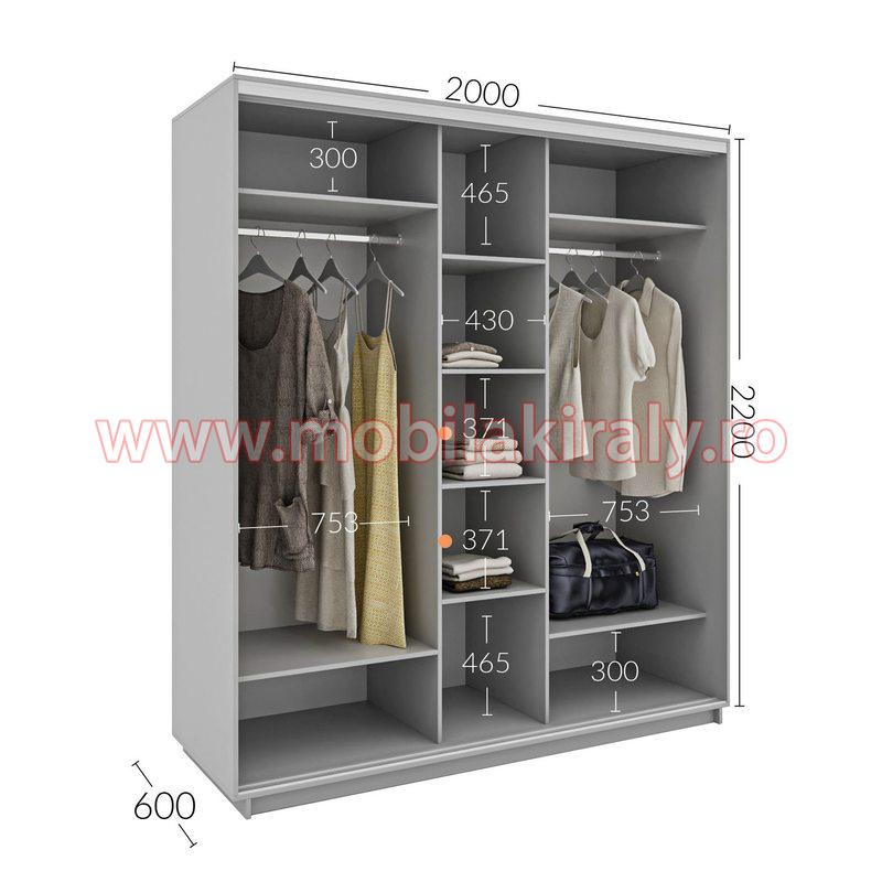 Dulap cu 3 usi glisante 016720 - imagine 4