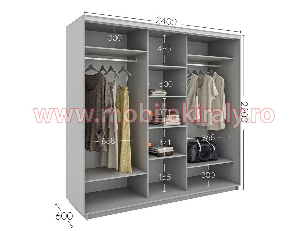 Dulap cu 3 usi glisante 016721 - imagine 4
