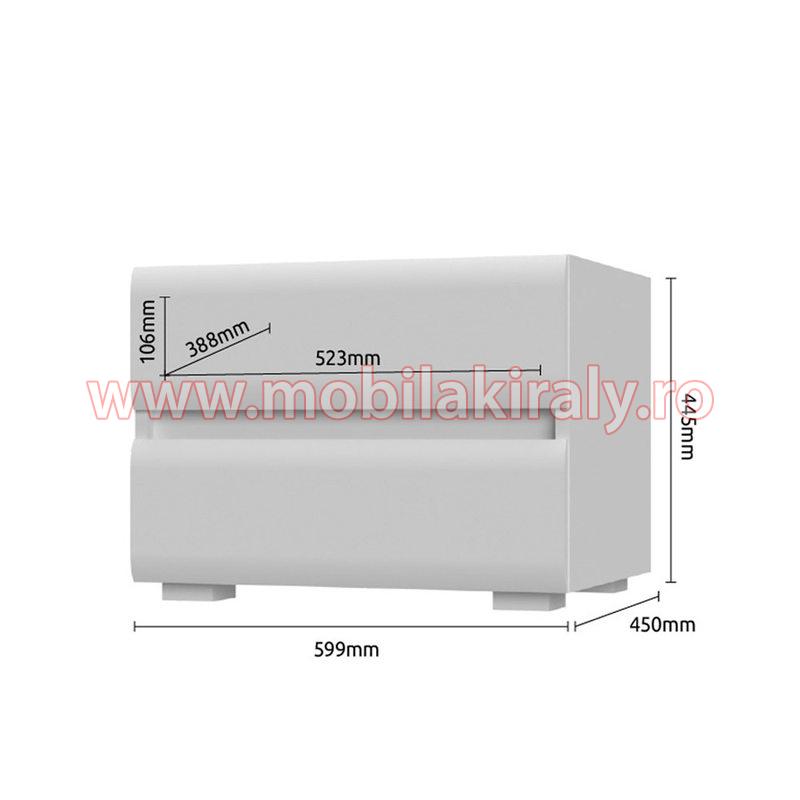 Noptiera cu 2 sertare 016886 - imagine 6