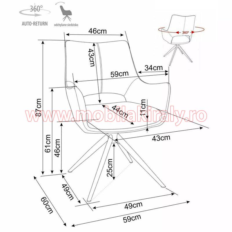 Scaun rotativ 017007 - imagine 4